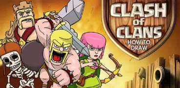 Dibuja Batalla Clash of Clans