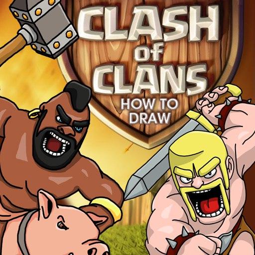 Dibuja Batalla Clash of Clans