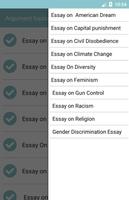 Argument topics screenshot 2