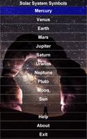 Solar System Symbols Free Poster