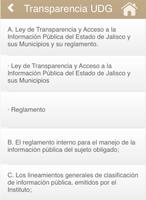 برنامه‌نما Transparencia UDG عکس از صفحه