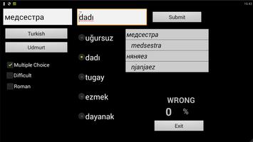 Udmurt Turkish Dictionary capture d'écran 1