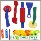 toys play dough set icon