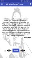 Bob Dylan Facts , Quotes  and Lyrics ภาพหน้าจอ 1