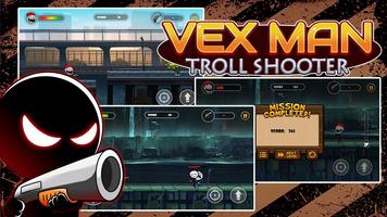 Vexman troll shooter - Stickman run and gun 2 تصوير الشاشة 2