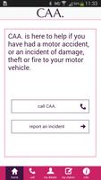 CAA. Incident Reporting App poster