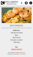Kew Gardens Oriental Cuisine ภาพหน้าจอ 2