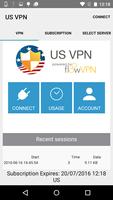 US VPN الملصق