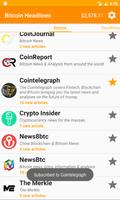 Bitcoin Headlines & News capture d'écran 1