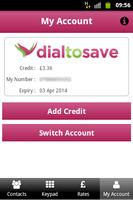 DialToSave: Cheap Calls Abroad Affiche