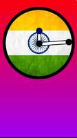 Indian Flag Clock Widget Affiche