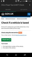 DVLA Road Tax & MOT Check পোস্টার