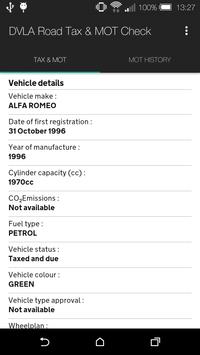 DVLA Road Tax & MOT Check for Android  APK Download