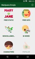Marijuana Emojis Affiche
