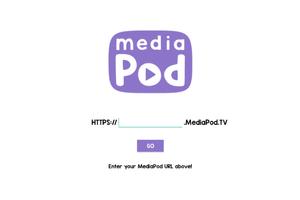 Media Pod PodPlayer Digital Signage الملصق