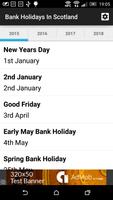 Bank Holidays In Scotland Affiche