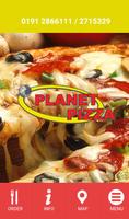 Planet Pizza Newbiggin Hall Plakat