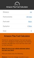 Amazon Flex - Fuel Calculator پوسٹر