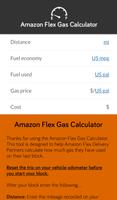 Poster Amazon Flex - Gas Calculator