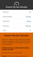 Amazon Flex - Gas Calculator Poster