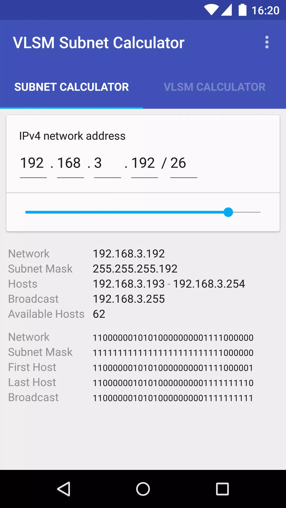 Android 用の VLSM / CIDR Subnet Calculator APK をダウンロード