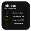 miniBus - Live bus data