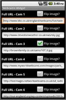 Webcams Widget Free captura de pantalla 1