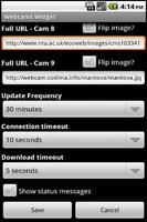 Webcams Widget Free captura de pantalla 2