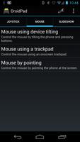 DroidPad: PC Joystick & mouse Cartaz
