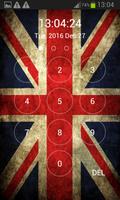 UK Flag Lock Screen plakat