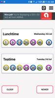 UK Lunchtime Results Affiche