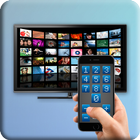 TV con control remoto icono