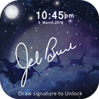 Signature Unlocked - Gesture Lock Screen icône