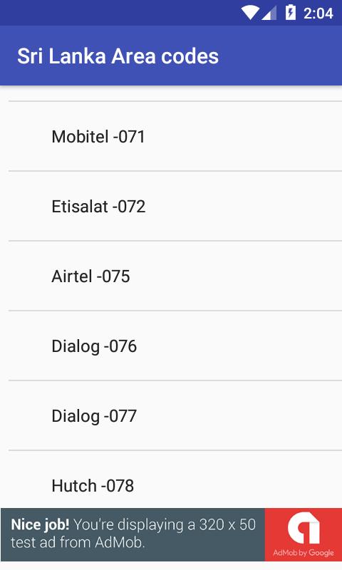 Android ডাউনলোডের জন্য Sri Lanka Area Telephone Codes APK