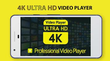 4K Video Player الملصق