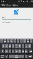 Ülke Telefon Kodları capture d'écran 1
