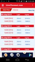Live Chennai Gold rate / price capture d'écran 3