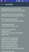 Junooniyat Songs Lyrics screenshot 1