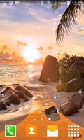 Sunset Beach Live Wallpapers imagem de tela 2