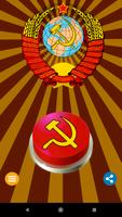 Communism USSR Button पोस्टर