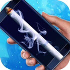 Virtual cigarette for smokers  icône