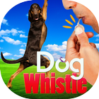 Train dog using whistle icon