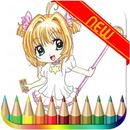 Sakura Card Captor juego para colorear Libro APK