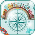 GPS compass app travel & kompass bussola free app icône