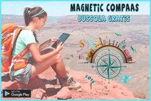 GPS compass app travel & kompass bussola free app Plakat