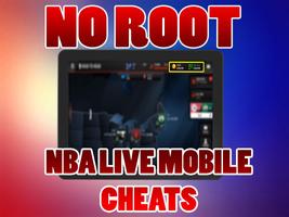 Cheats For NBA Live Mobile No Root prank Cartaz
