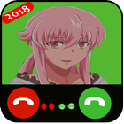 Fake Call & SMS - Mirai Nikki. icône