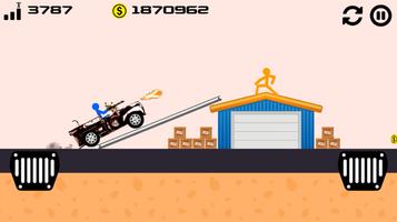 Monster Truck Games - Stickman Turbo Destruction imagem de tela 2