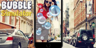 Soap bubbles in phone Affiche