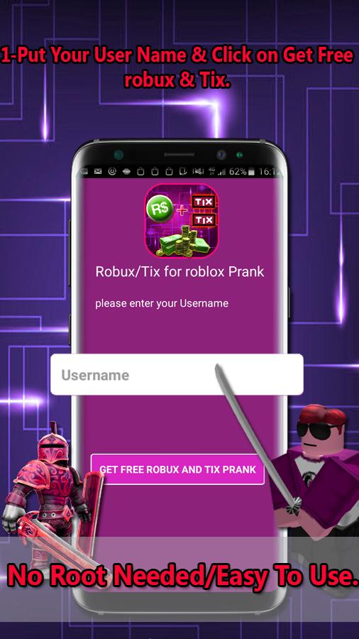 Hack for roblox - Unlimited Robux and Tix Prank APK voor Android